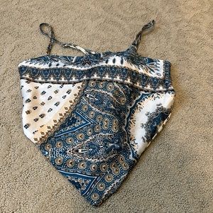 SHEIN bandana tie top